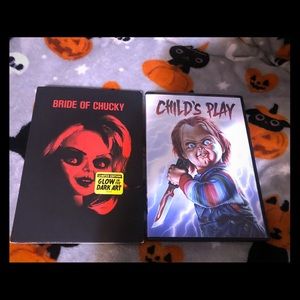 Child’s Play 1988 and Bride of Chucky DVDs